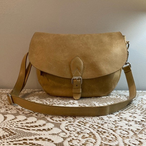 Roots Leather Crossbody Bag - Picture 1 of 9